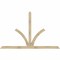 Ekena Millwork Richland Rough Sawn Timber Gable Bracket, Douglas Fir, 96"W x 60"H x 4"D x 4"F, 15/12 Pitch GBW096X60X0404RIC00RDF - alternate 1